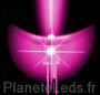 10 Leds Roses 6000 mcd 5mm