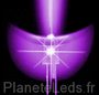 50 Leds Ultra Violettes 1500 mcd 5 mm