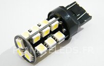 Ampoule T20 - W21W/5W - 3157/7443 27 Leds Blanche Epistar CANBUS