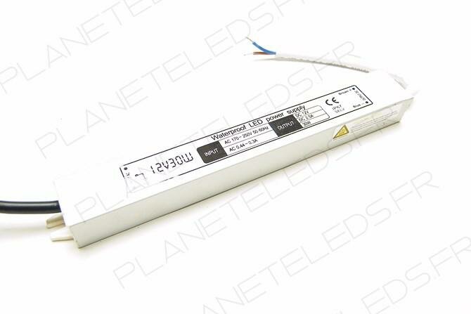 Alimentation Etanche 12V DC 30W 2,5A IP67