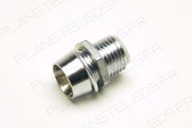 Support Laiton Chromé pour led 3 mm