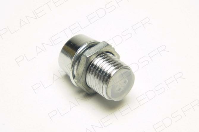 Support Laiton Chromé pour led 3 mm