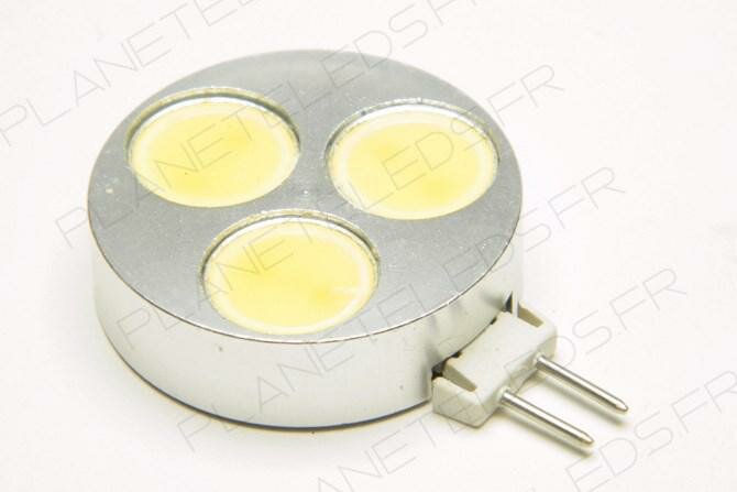 Ampoule G4 3 Leds High Power Blanc Chaud