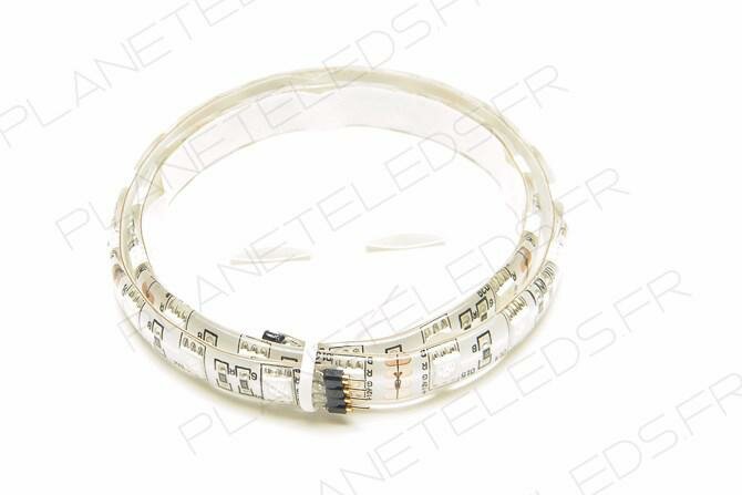 Bande LED Flexible Etanche Jaune de 50cm