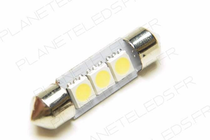Ampoule Navette C5W 3 Leds SMD5050 36 mm FIRST