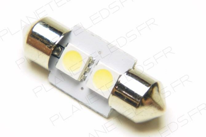 Ampoule Navette C5W 2 Leds SMD5050 31 mm FIRST