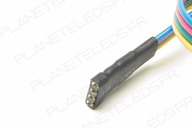 Connecteur Femelle à Câble RGB (Pour bande étanche)