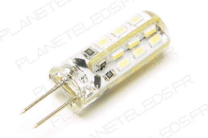 Ampoule LED G4 24 Leds 1.5W blanc chaud