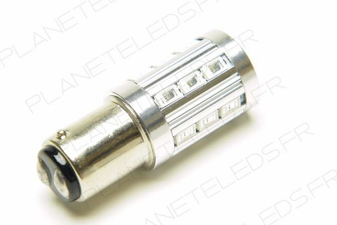 Ampoule Led BAY15D - P21/5W - 33 Leds Blanches Epistar CANBUS