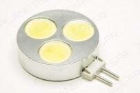 Ampoule G4 3 Leds High Power Blanc Chaud