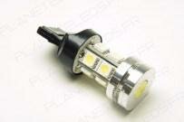 Ampoule Led T20 - W21W - 10 Leds SMD + 1 Led H.P. 1W Bleu