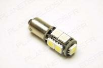 Ampoule Led BAX9S/H6W Anti-Erreur OBD 9 Leds Blanches