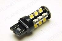 Ampoule Led T20 - W21W/5W - 3157/7443 27 Leds Blanche CANBUS