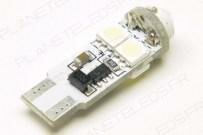 Ampoule Led T10 CANBUS 4 Leds SMD5050 + 1 leds HP 1W Blanches