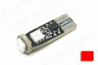 Ampoule T10 Rouge Anti-Erreur OBD 3 Leds