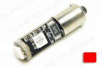 Ampoule Ba9s Rouge Anti-Erreur OBD 3 Leds