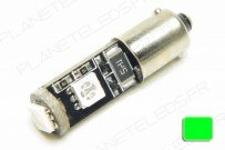 Ampoule Ba9s Verte Anti-Erreur OBD 3 Leds