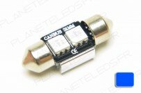 Ampoule Navette 32mm Bleu Anti-Erreur OBD 2 Leds
