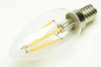 Ampoule LED E14 filament 4W 400Lm blanc chaud