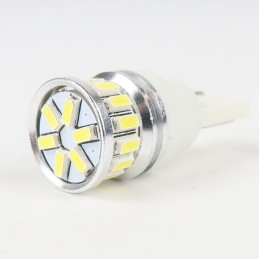 Ampoule Led T10 CANBUS 4 Leds SMD5050 + 1 leds HP 1W Blanches