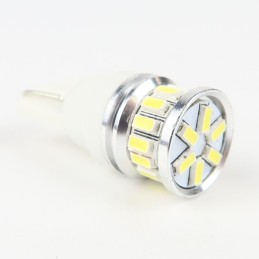 Eclairage LED pour voiture et moto : Ampoule LED T10 Anti-Erreur OBD 20 Leds Blanches 10-30V