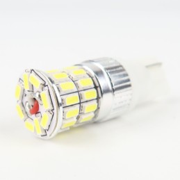 Eclairage LED pour voiture et moto : Ampoule LED T10 - W5W - 36 Leds Blanches Canbus