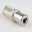 Eclairage LED pour voiture et moto : Ampoule led Orange CANBUS BA15S P21W 135 Leds 2000Lm