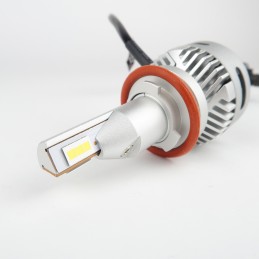 Kit LED H8, H9, H11 et H16 8000Lm Lens Power 6000°K Ventilé