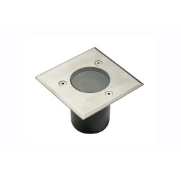 Spot de sol à encastrer Led Alfa-K-Mini Carre Gu10 Ip67 Inox
