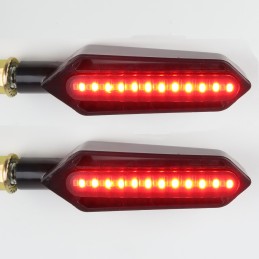 Clignotant moto défilant LED 24 LEDS V2 Clignotant + Stop