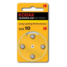 Pile pour appareil auditif P10 Kodak - Lot de 4