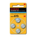Kodak Hearing Aid Battery P675 - 4 pcs
