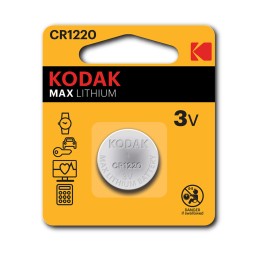 Pile bouton CR1220 Lithium Kodak Max - Lot de 2