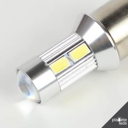 Eclairage LED pour voiture et moto : Ampoule Led BA15S - 1156 1 Led 3W High Power Blanche