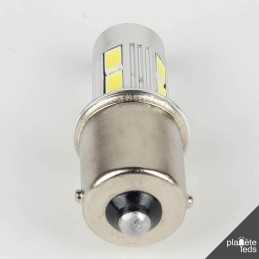 Eclairage LED pour voiture et moto : Ampoule Led BA15S - 1156 1 Led 3W High Power Blanche