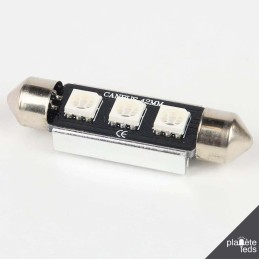 Ampoule navette 12V 3 LEDs