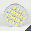 Eclairage LED pour voiture et moto : Ampoule Led BA15S/1156 22 Leds SMD 140° Blanche 6V