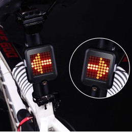 Feu clignotant LED automatique de direction pour vélo et trottinette