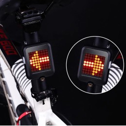 Feu clignotant LED automatique de direction pour vélo et trottinette