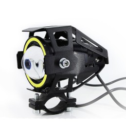 Phare additionnel LED CREE Carré 40W pour Moto - Scooter - Quad