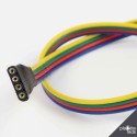Accessoires pour bande LED : Connecteur Femelle à Câble RGB (Pour bande étanche)