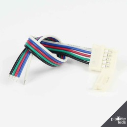 Accessoires pour bande LED : Connecteur à Câble RGB+W 12mm (Pour bande flexible)
