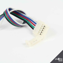Accessoires pour bande LED : Connecteur à Câble RGB+W 12mm (Pour bande flexible)