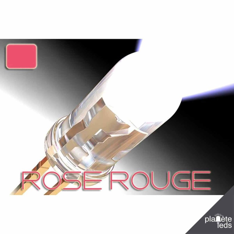 Led ColorPrecision 5mm ROSE ROUGE