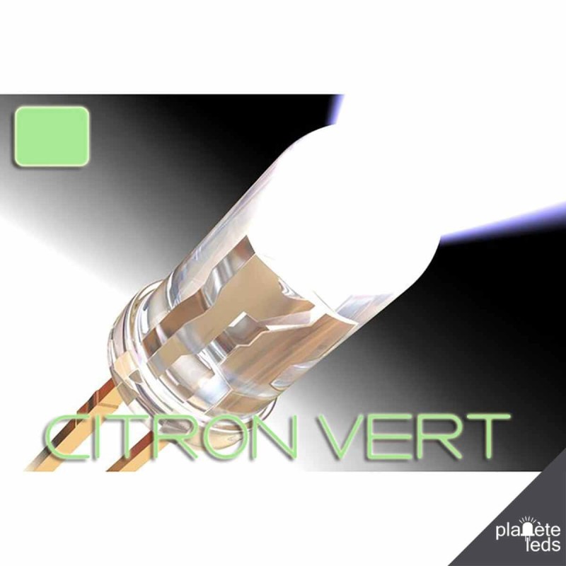 Led ColorPrecision 5mm CITRON VERT