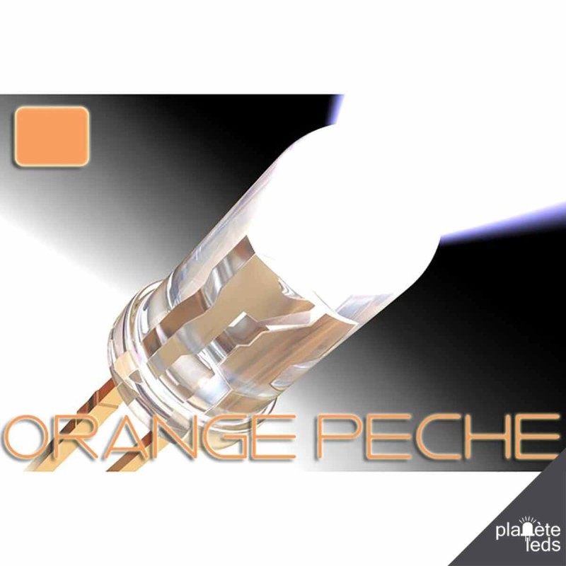 Led ColorPrecision 5mm ORANGE PECHE