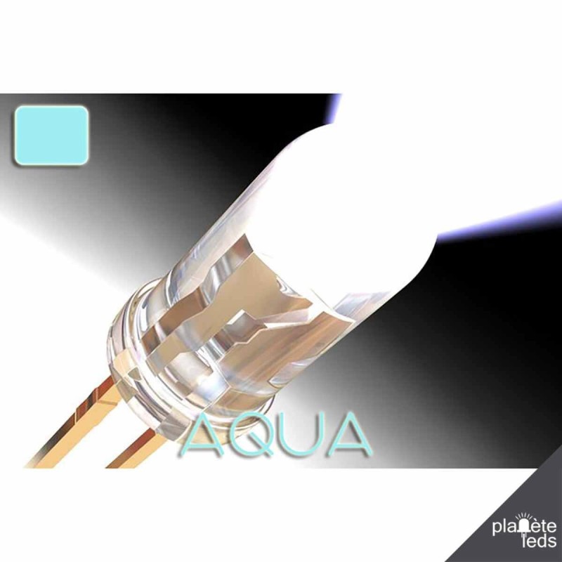 Led ColorPrecision 5mm AQUA (eau)