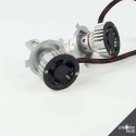 Ampoule à led pour voiture et moto : Kit LED H4 Haute Puissance 5000Lm 6000K Ventilé