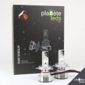 Ampoule à led pour voiture et moto : Kit LED H4 Haute Puissance 5000Lm 6000K Ventilé
