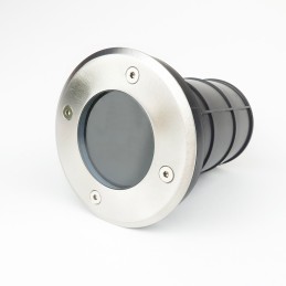 Spot de sol à encastrer Led Alfa-O Rond GU10 Ip67 Inox